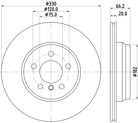 브레이크 디스크 PRO High Carbon 8DD 355 129-641