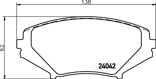 Brake Pad Set, disc brake 8DB 355 010-881