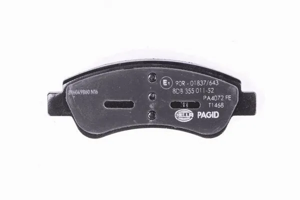 Комплект тормозных колодок, дисковый тормоз 8DB 355 011-521