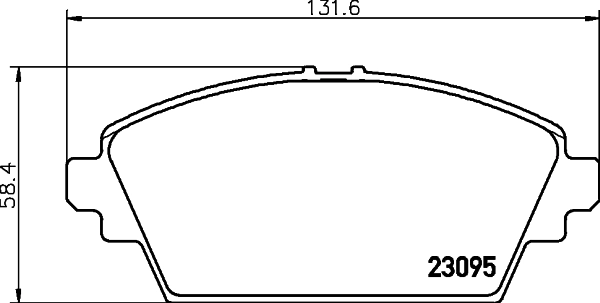 Brake Pad Set, disc brake 8DB 355 011-951