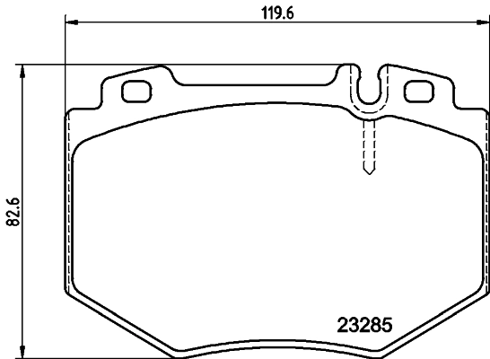 Brake Pad Set, disc brake 8DB 355 011-831