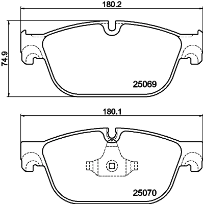 Brake Pad Set, disc brake 8DB 355 015-061
