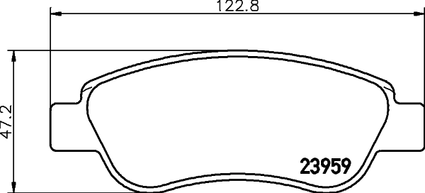 Brake Pad Set, disc brake 8DB 355 012-141