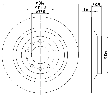 Brake Disc 8DD 355 114-501