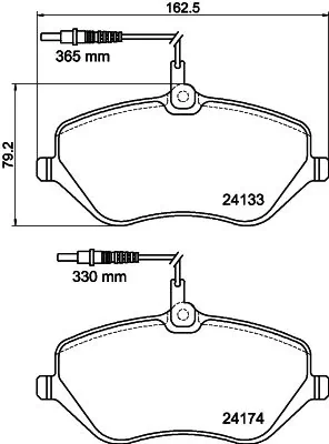 Brake Pad Set, disc brake 8DB 355 011-491