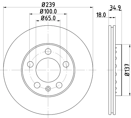 Brake Disc PRO 8DD 355 107-651