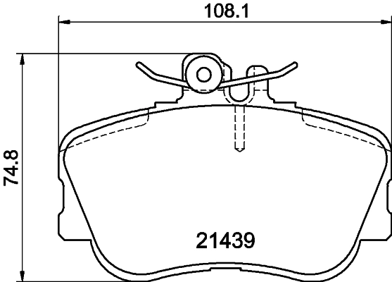 Brake Pad Set, disc brake 8DB 355 018-041