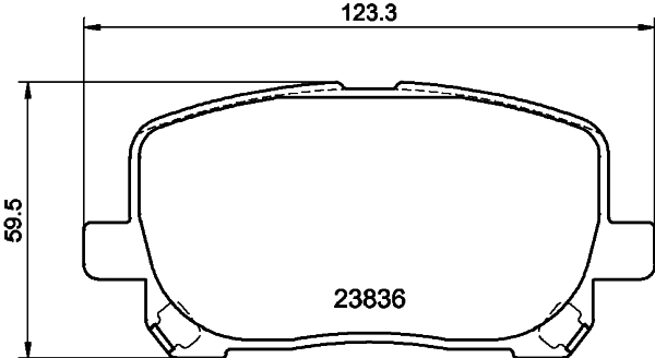 Brake Pad Set, disc brake 8DB 355 010-221