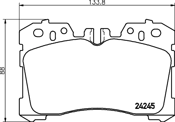 Brake Pad Set, disc brake 8DB 355 006-661