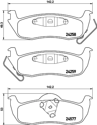 Brake Pad Set, disc brake 8DB 355 012-181