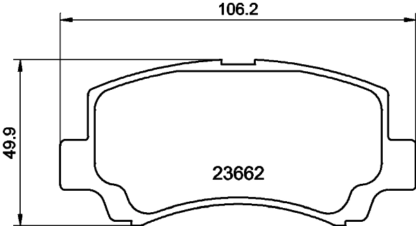 Brake Pad Set, disc brake 8DB 355 009-681
