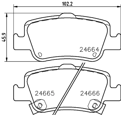 Brake Pad Set, disc brake 8DB 355 013-571