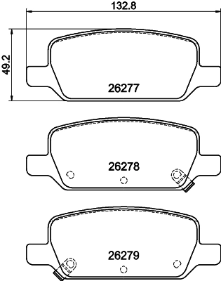 Brake Pad Set, disc brake 8DB 355 040-951