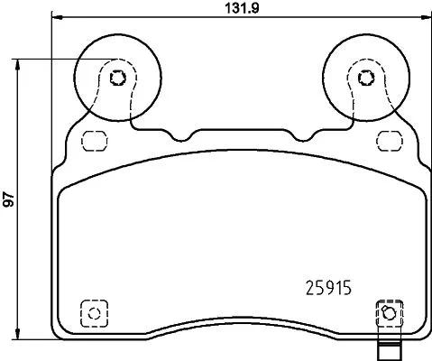 Brake Pad Set, disc brake 8DB 355 039-481