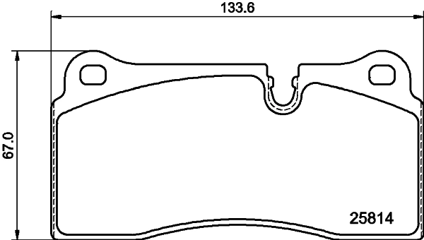 Brake Pad Set, disc brake 8DB 355 039-951