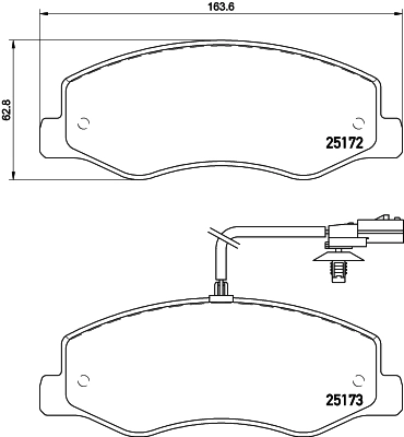 Brake Pad Set, disc brake 8DB 355 015-311