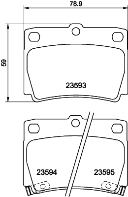 Brake Pad Set, disc brake 8DB 355 009-501