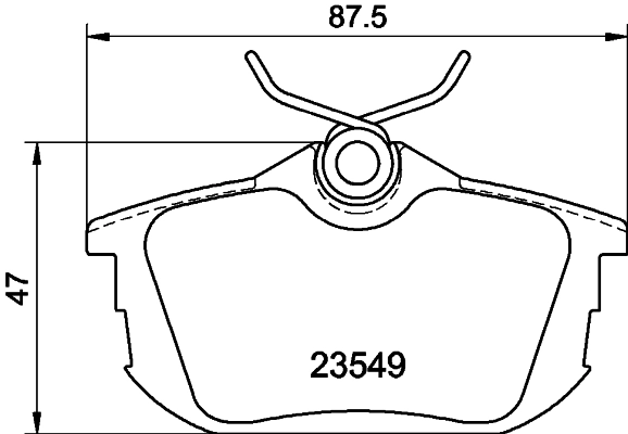 Brake Pad Set, disc brake 8DB 355 018-271
