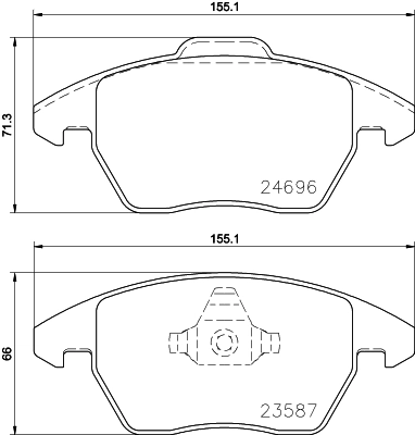 Brake Pad Set, disc brake 8DB 355 023-151