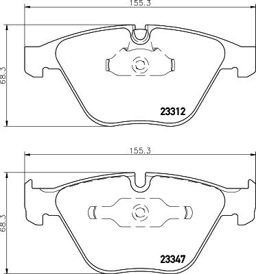 Brake Pad Set, disc brake 8DB 355 009-271