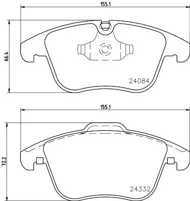 Brake Pad Set, disc brake 8DB 355 013-731