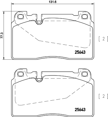 Brake Pad Set, disc brake 8DB 355 020-251