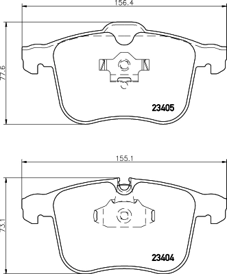 Brake Pad Set, disc brake 8DB 355 009-431