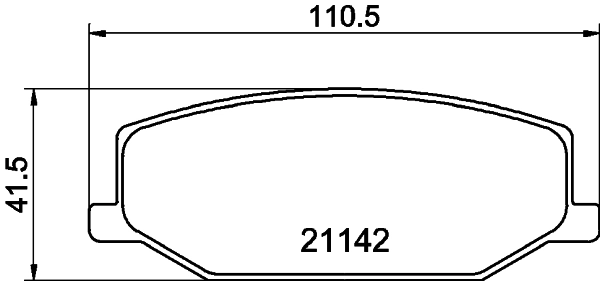 Brake Pad Set, disc brake 8DB 355 006-161