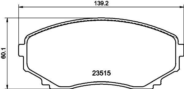 Brake Pad Set, disc brake 8DB 355 009-641