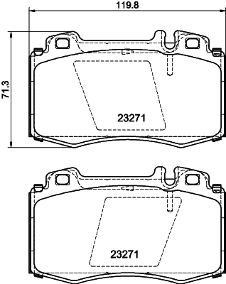 Brake Pad Set, disc brake 8DB 355 010-171
