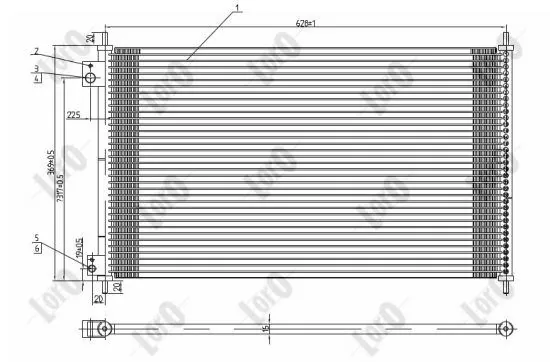 Condenser, air conditioning 018-016-0029