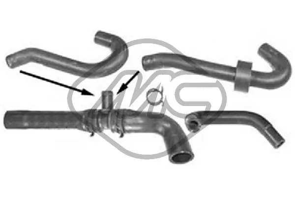 Hose, heat exchanger (heating) 09314