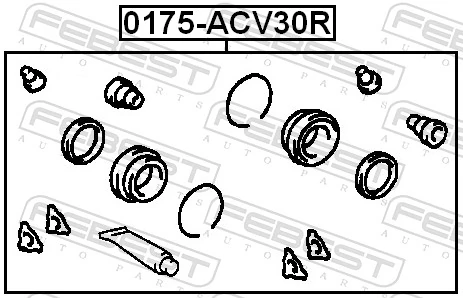 Repair Kit, brake caliper 0175-ACV30R