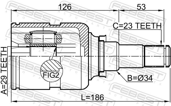 Joint Kit, drive shaft 0111-ZZE132U