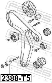 Deflection Pulley/Guide Pulley, timing belt 2388-T5