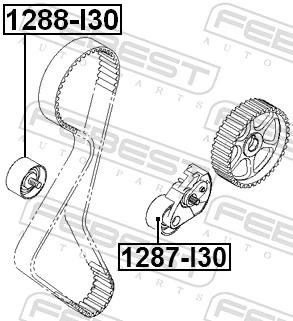 FEBEST 1287-I30 Tensioner Pulley, timing belt