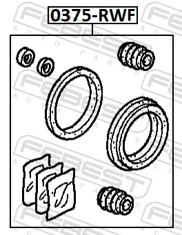 Repair Kit, brake caliper 0375-RWF