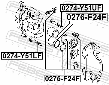 Repair Kit, brake caliper 0275-F24F