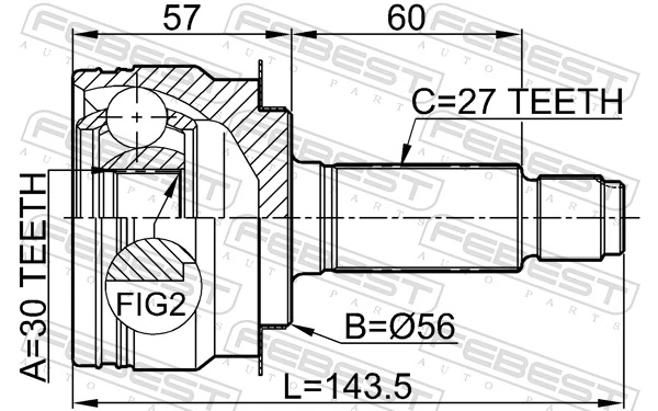 Joint Kit, drive shaft 0810-B9