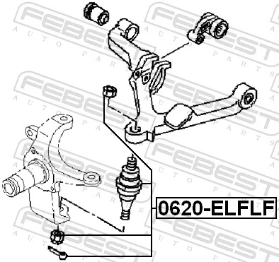 FEBEST 0620-ELFLF Ball Joint