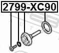 FEBEST 2799-XC90 Screw Plug, oil sump
