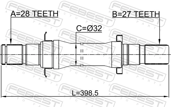 Drive Shaft 2212-FBAT