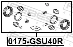 Repair Kit, brake caliper 0175-GSU40R