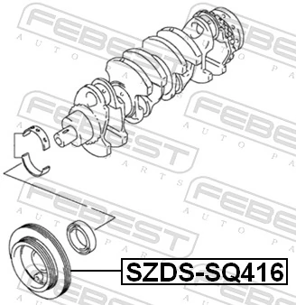 FEBEST SZDS-SQ416 Belt Pulley, crankshaft