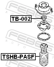 Protective Cap/Bellow, shock absorber TSHB-PASF