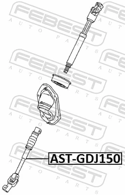 FEBEST AST-GDJ150 Steering Shaft