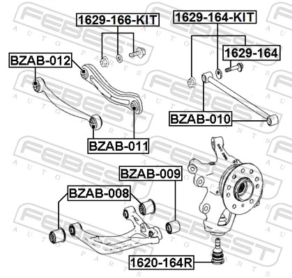Camber Correction Screw Set 1629-164-KIT