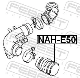 FEBEST NAH-E50 Hose, air supply