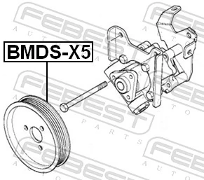 FEBEST BMDS-X5 Belt Pulley, power steering pump