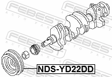 Belt Pulley, crankshaft NDS-YD22DD